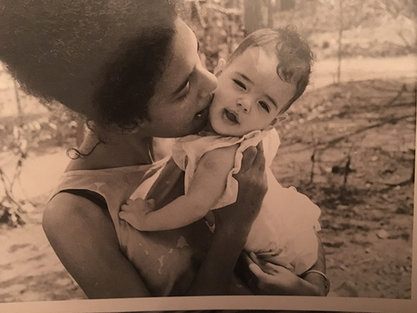 Julia Wright and Ellen-Wright Hervé in Ghana 1964